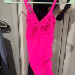 SKIMS Neon Pink Scoop Neck One-Piece